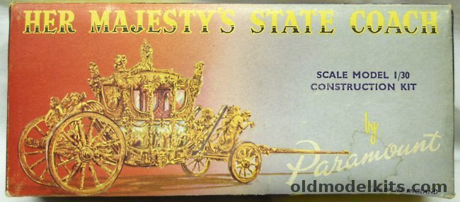 Paramount 1/30 Her Majesty's State Coach plastic model kit